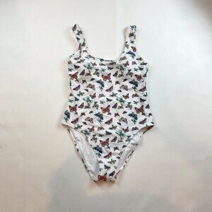 NWOT Victoria's Secret PINK Swimsuit XL One Piece Butterflies B1301